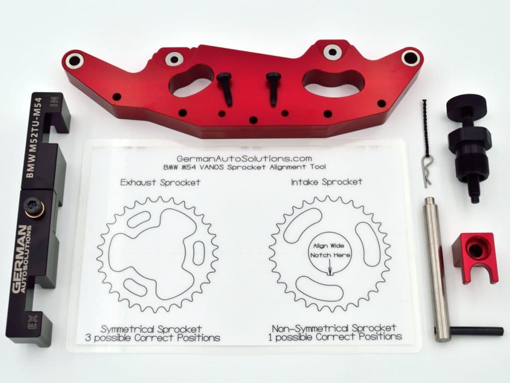 GAS Master Cam Timing Tool Kit for the BMW M52tu-M54 Engines