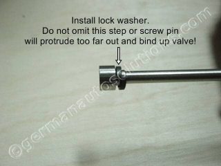 Lockwasher on screw